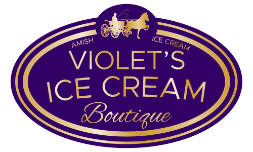 violets ice cream shop logo